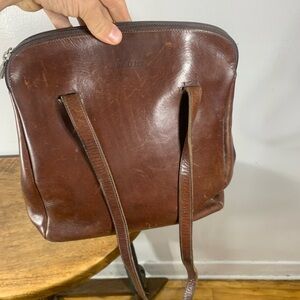 Roots vintage  made in Canada leather bag